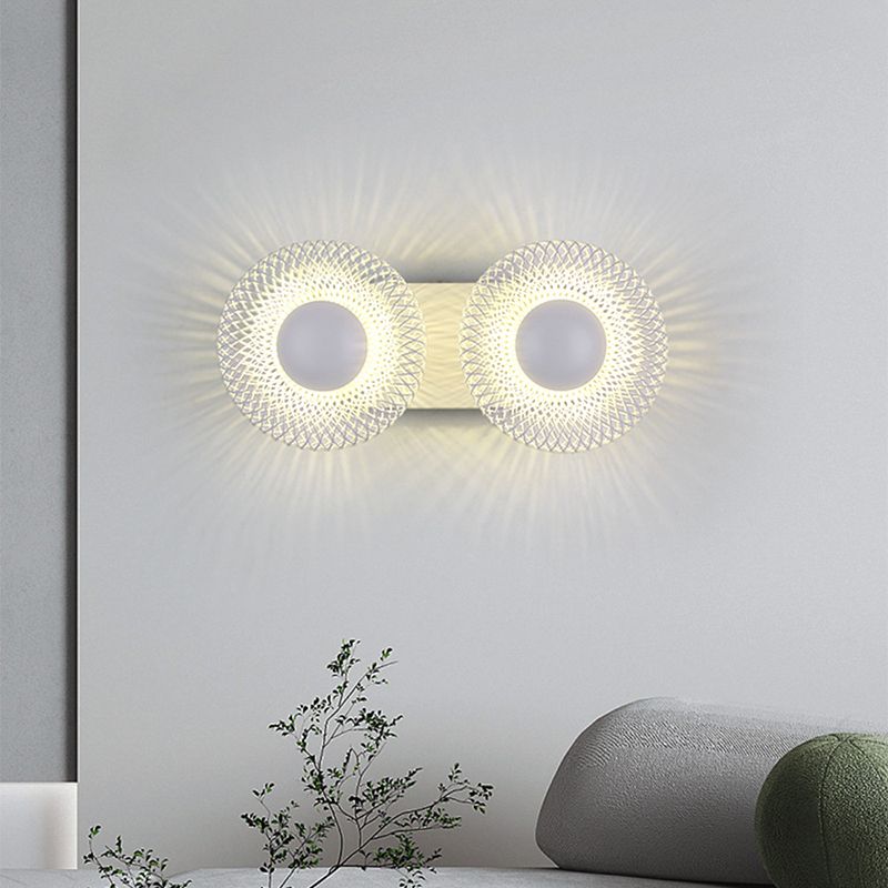 Contemporary Wall Lamp Black Metal Sconce Lighting for Bedroom