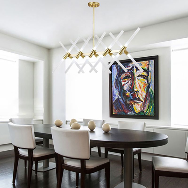 Minimalismo de vidrio ligero de la isla 20 accesorios de iluminación colgante para el comedor para el comedor