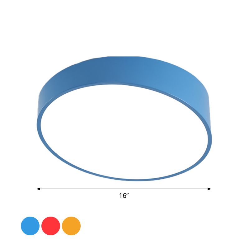 Moderna lámpara LED de acrílico empotrada en el techo con borde biselado para salón, montaje empotrado en rojo/amarillo/azul