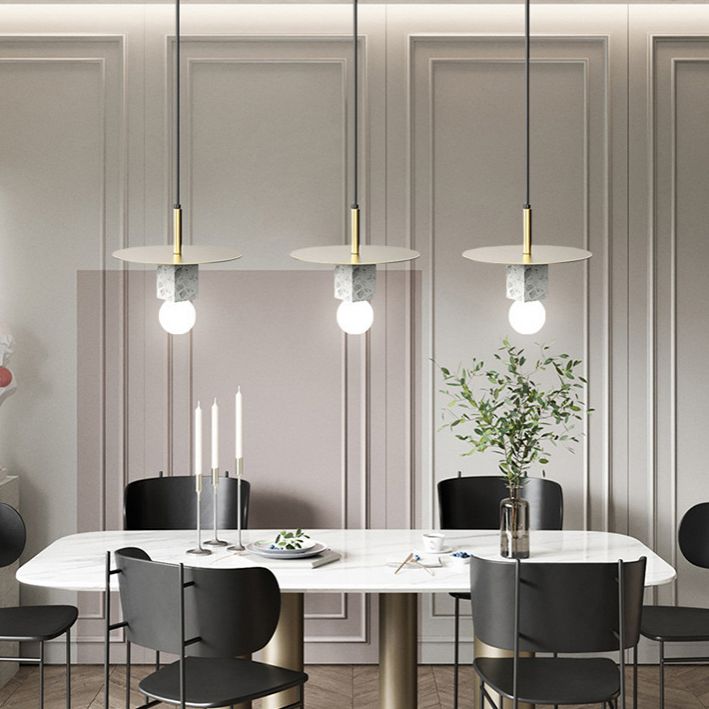 Pendant de style moderne Light Nordic Style Stone Cube suspendu pour le chevet
