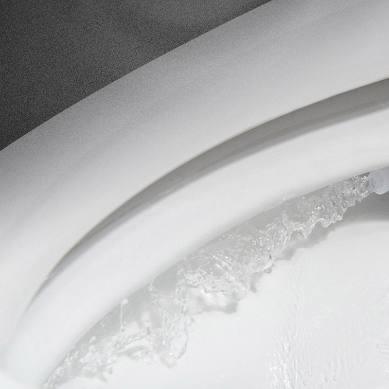 Floor Mounted Flush Toilet All-In-One Siphon Jet ABS Toilet Bowl