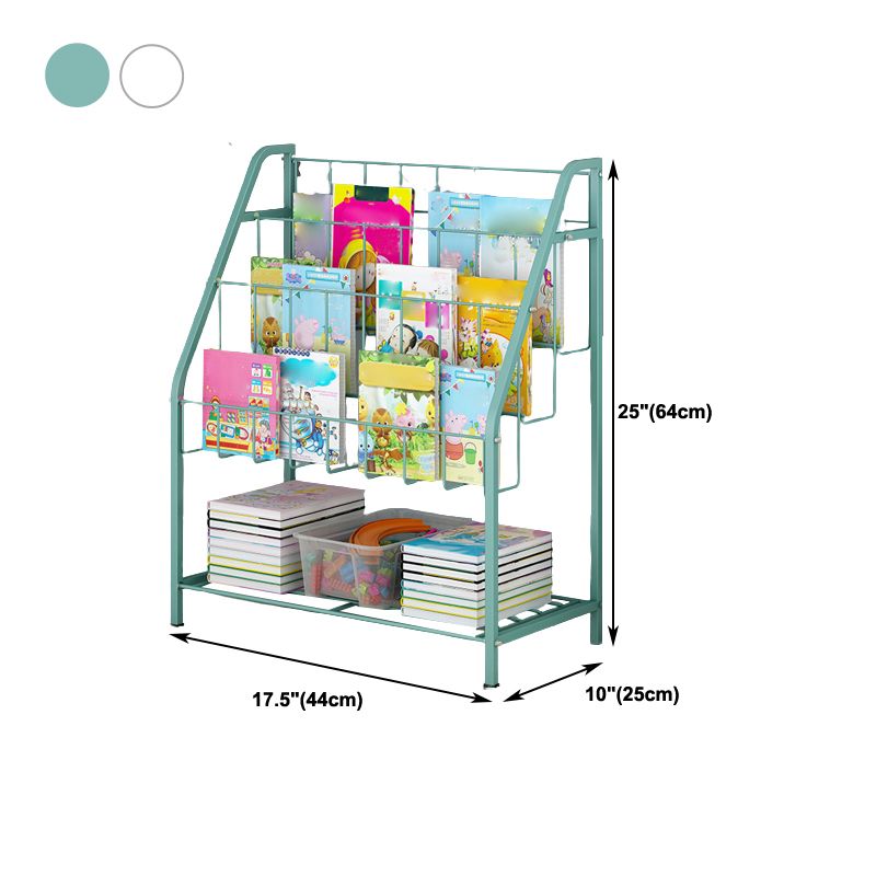 3/4/5/6-shelf Ladder Bookcase Modern Metal and Closed Back Book Shelf