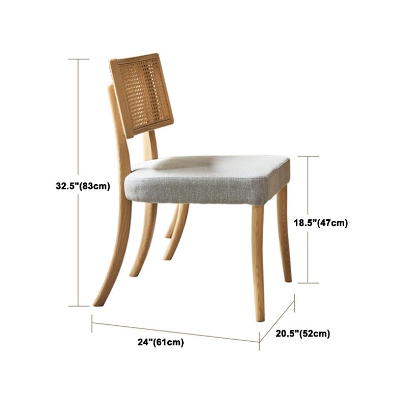 Modern Furniture Set 1/4/7 Pieces Rectangle Table Set with Solid Wood Dining Chairs