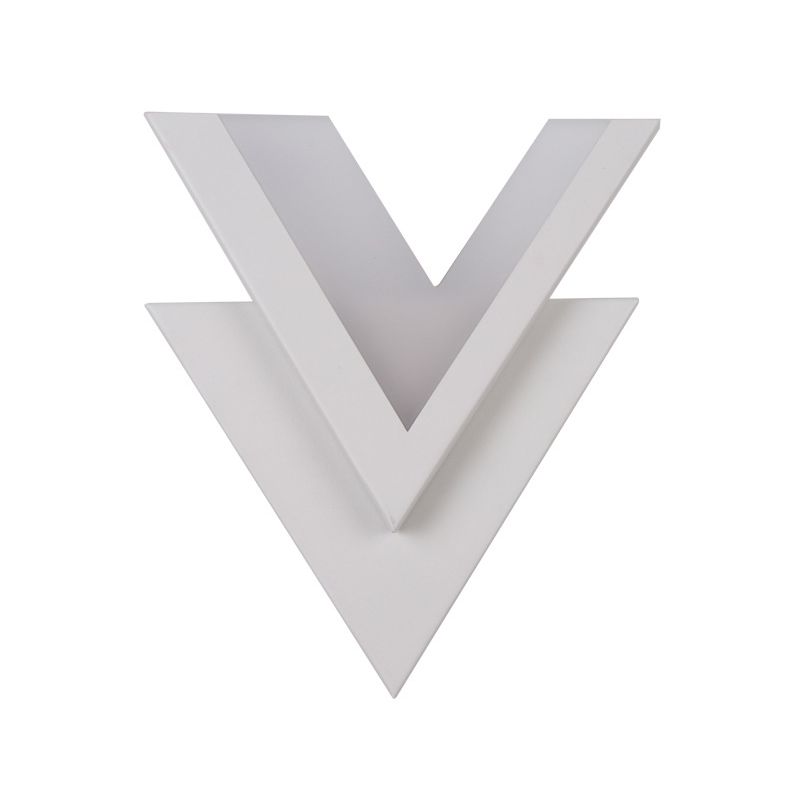 Diseño de cuello en V blanco Monte de lavado acrílico Nórdico ACRYLIC LED Luz de pared Luz Splique en luz cálida/blanca