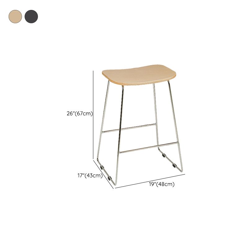 Industrial Metal Counter Stools Saddle Seat Counter Stool for Living Room