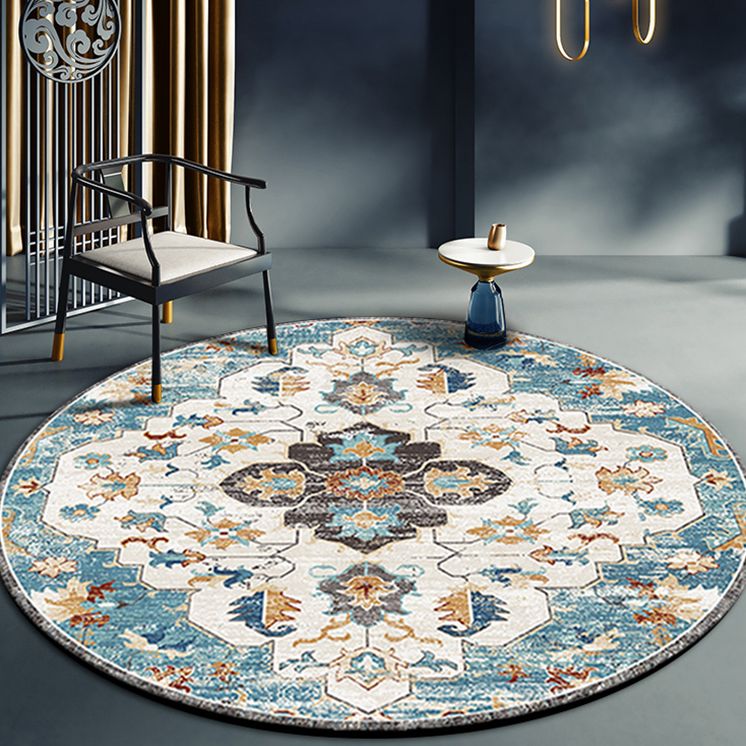 Area vintage di chiaro tappeto Polyester Etnic Pattern Easy Care Tappet per soggiorno