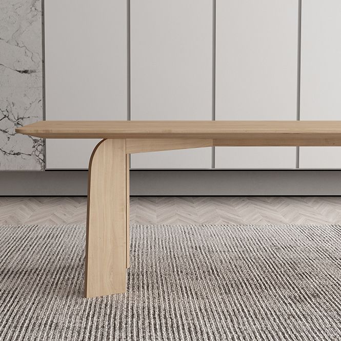 Rectangle Dining Room Set 1/5/6/7 Pieces Industrial Wooden Table and Armless Chiars