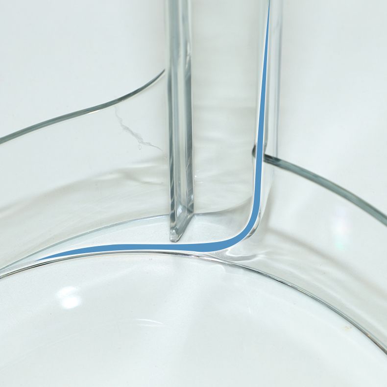 Glam Indoor-Outdoor Acrylic Chair Backless Stacking Side Chair