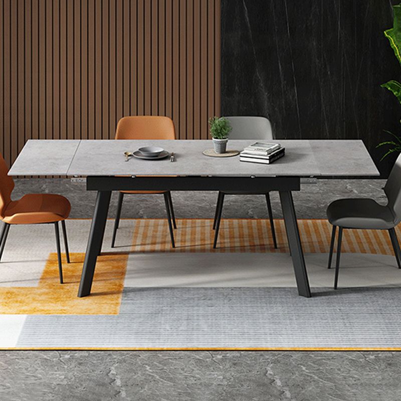 Rectangle Dining Table Modern Extendable Dining Table for Dining Room