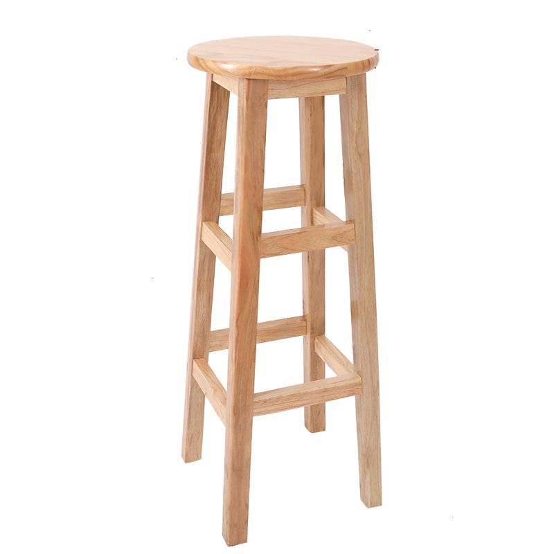 Modern Style Bar Stool Rubberwood Counter Stool for Dining Room