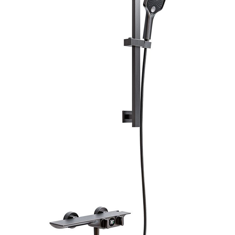 Wall Mounted Shower Combo Temperature Control Shower System with Thermostatic