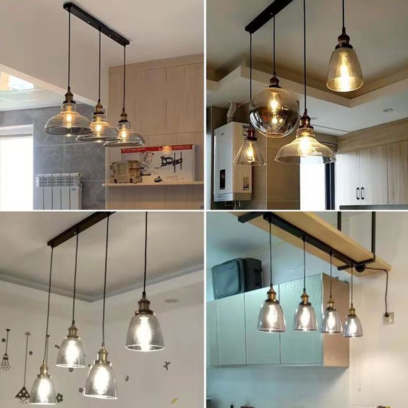1 Light Hanging Pendant Lights Nordic Industrial Style Mirrored Glass Pendant Ceiling Lights