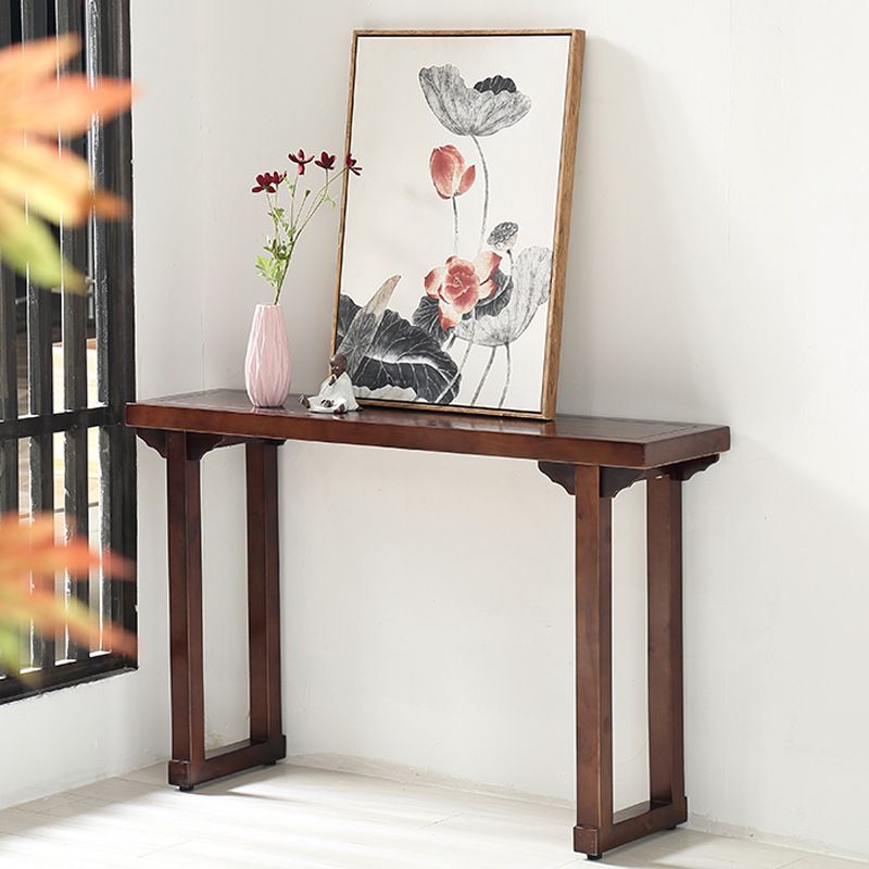 31.5-inch Tall Console Table Solid Wood Accent Table for Hall
