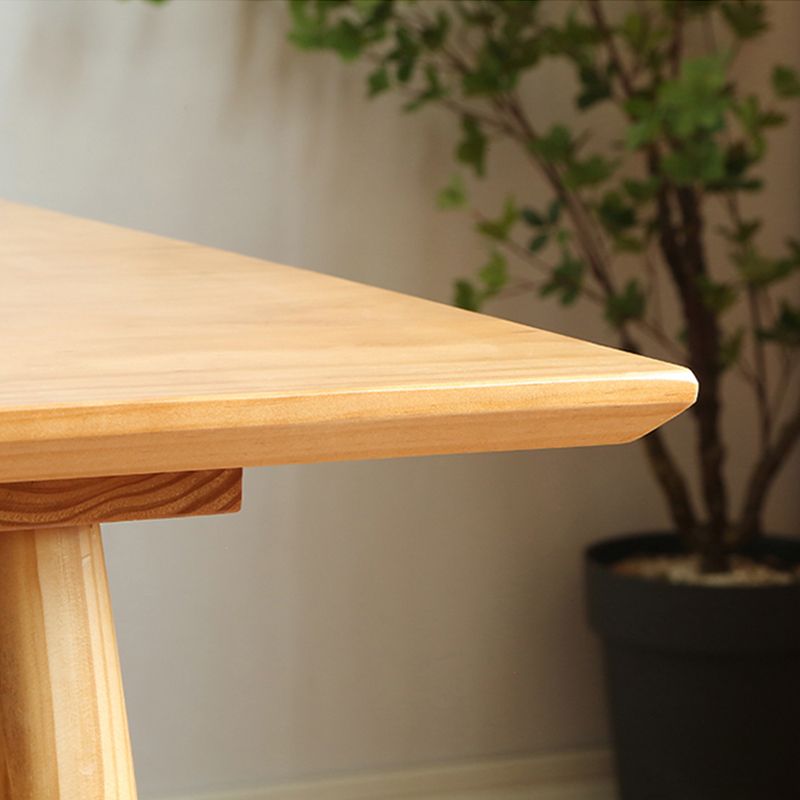 Modern Pine Wood Dining Set 1/2/3/5/7 Pieces Natural Finish Dinette Set