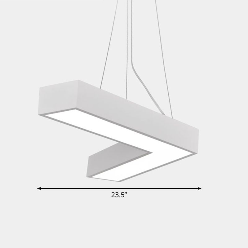 Plafond en forme de V Métal Light Light Light Simplicité LED LED FLUMER POUR RAPHER