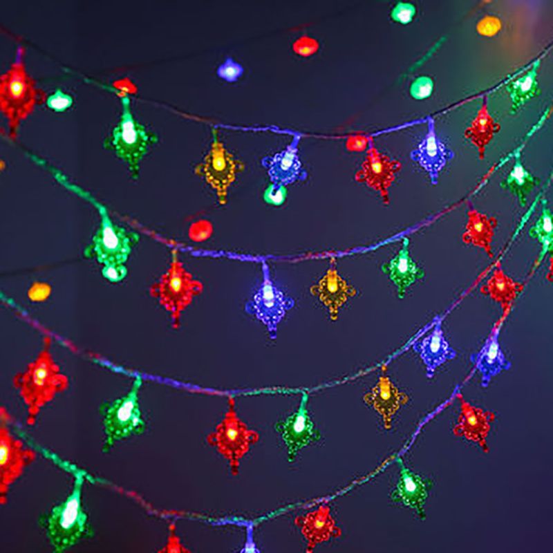 Lantern LED String Light Decorative Plastic Indoor New Year Festive Light