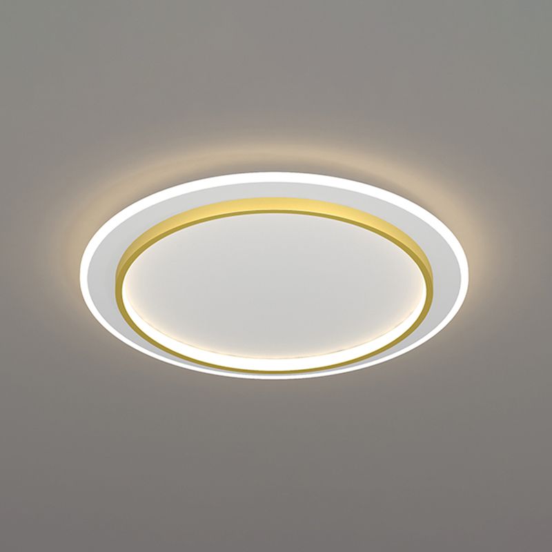 Lámpara de techo empotrada con forma geométrica de metal, estilo moderno, 2 luces, iluminación empotrada