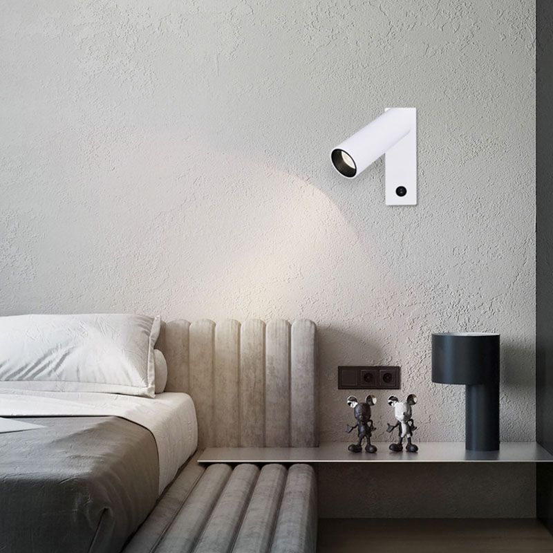 Modern Metal Reading Wall Lighting 1-Light Circle Sconce Light for Bedroom