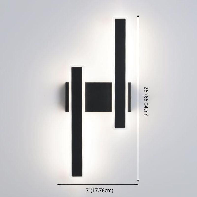Fun a parete rettangolare per la parete della camera da letto Simplicità a parete LED Apparecchio di illuminazione montata