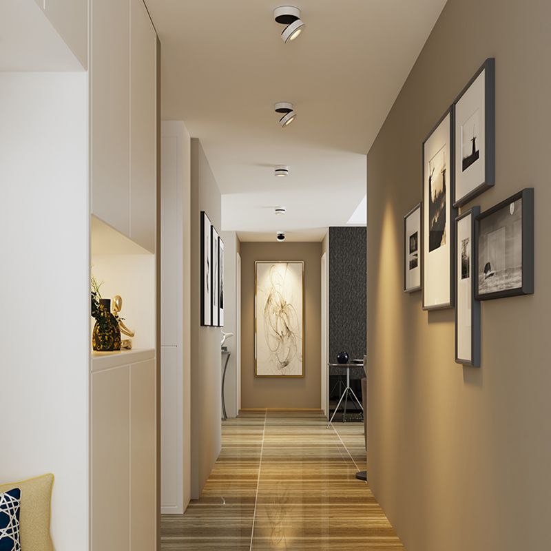 Nordic Modern LED Surface montées Downlight Réglable Cylindrique Surface à cheval réglable Plafond