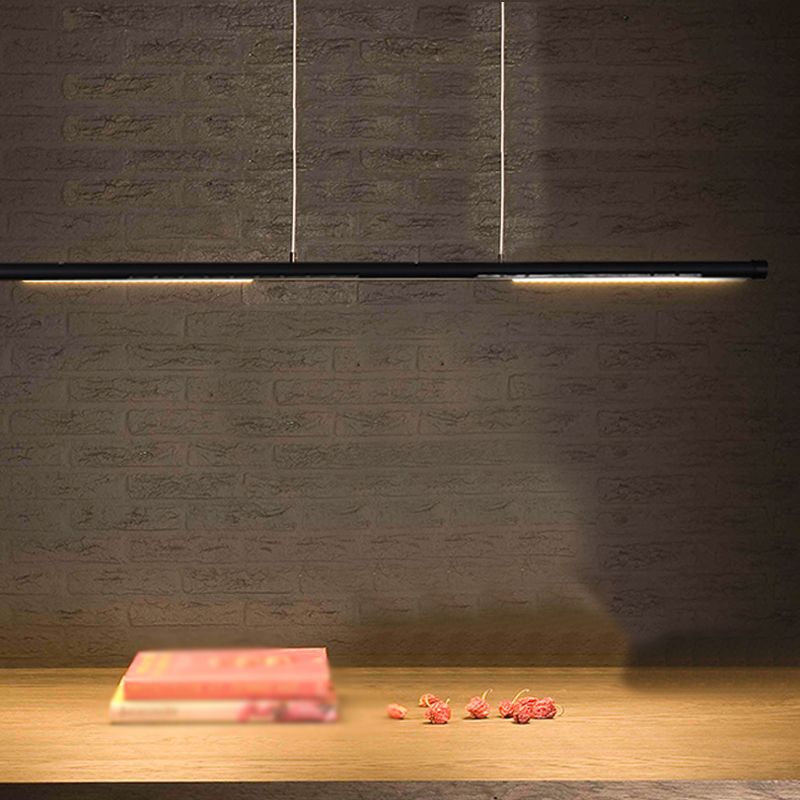 Style luminaire île en aluminium simple