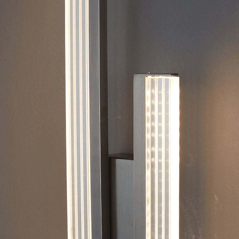 2-Light Linear Wall Light Modern Metal Wall Lights for Living Room