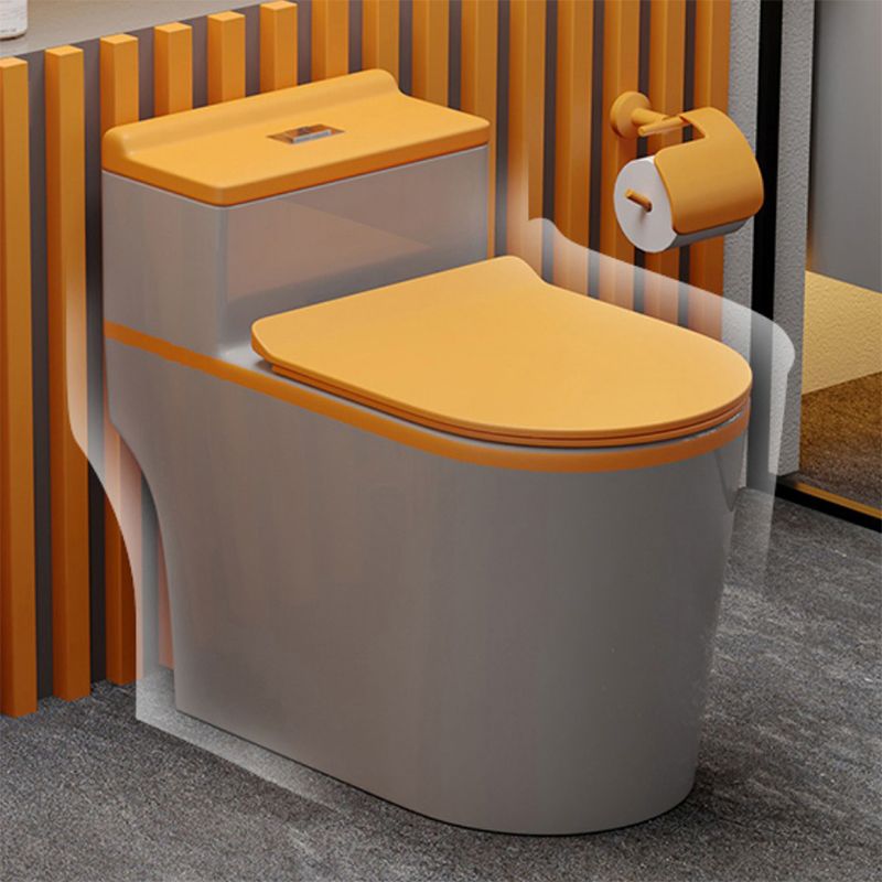Traditional Floor Mount Flush Toilet 1-Piece Urine Toilet for Bathroom