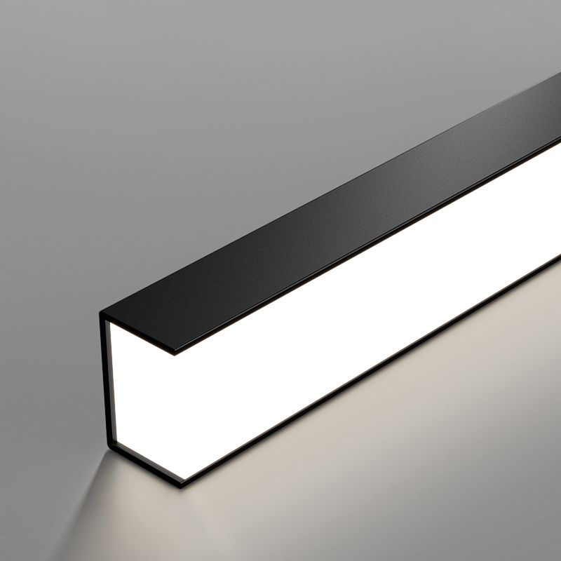 Luci del lampadario a LED LED LINEAR BLACI LAMIO DI METTAGLIE MODERNA MODERNA PER LAMA PASSAGGIO