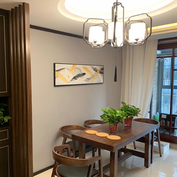 Farmhouse Style Kitchen Sintered Stone Furniture of Standard Height Formal Dining Room Table Set