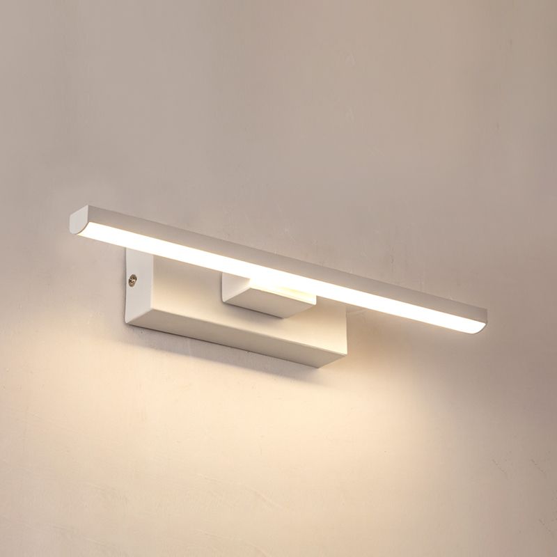 Contemporary Metal Wall Light Strip Rotatable LED Wall Sconce for Living Room