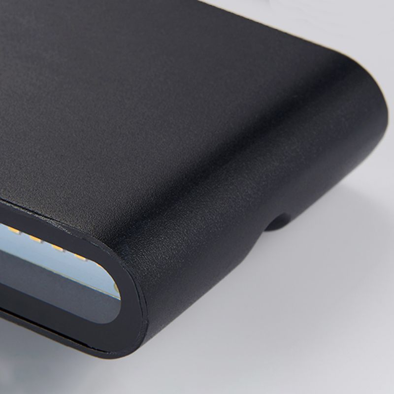 LED Metal Modern Wall Sconce Rectangle Shape Wall Light with Acrylic Shade for Courtyard