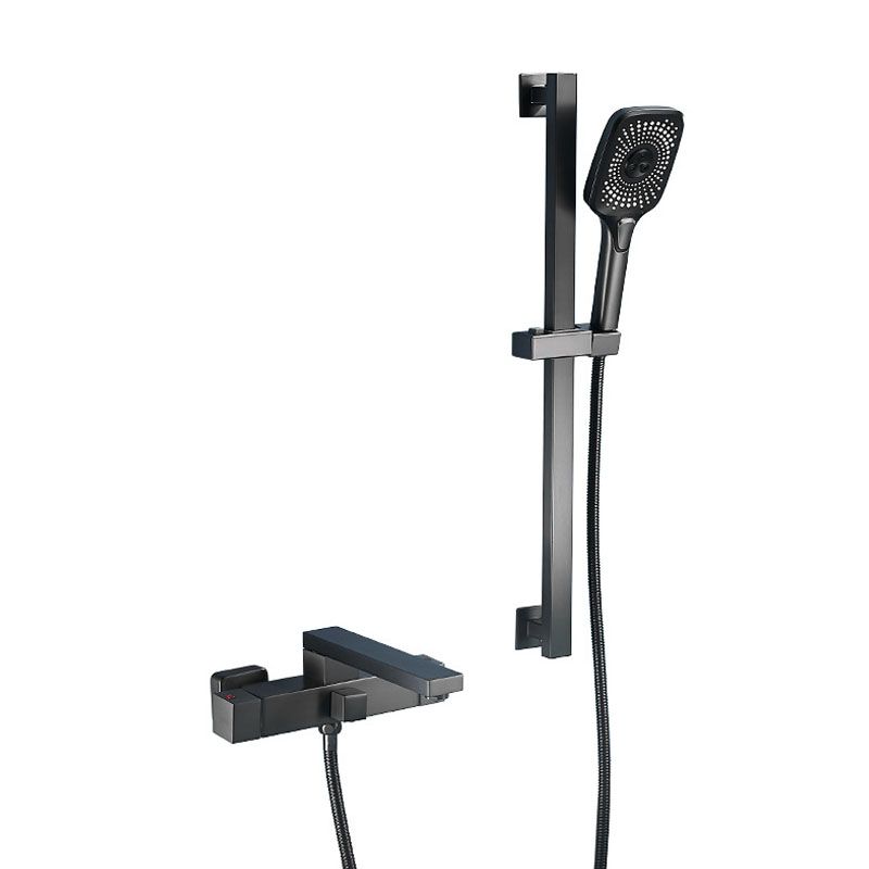 Wall Mounted MetalTub Filler Double Handles Wall Mounted Faucet