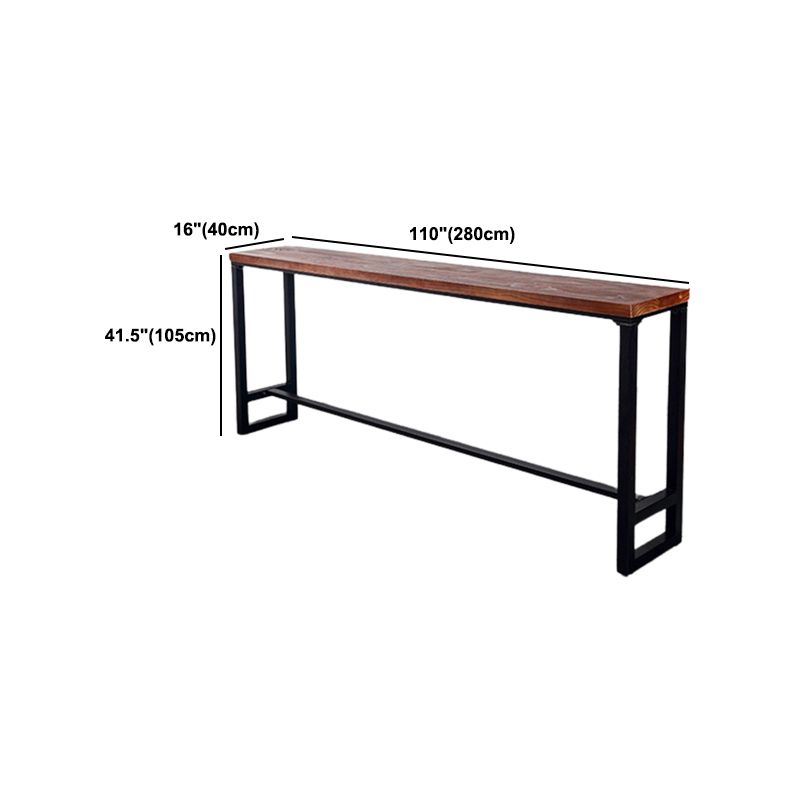 Industrial Rectangle Bar Table Set 1/6/9 Pieces Wood Counter Table