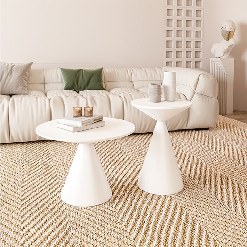 Pedestal Coffee Table Contemporary Metal Coffee Cocktail Table