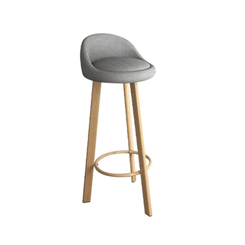 Taburete de bar de estilo escandinavo con patas de acero, taburete de mostrador individual para barra de cocina