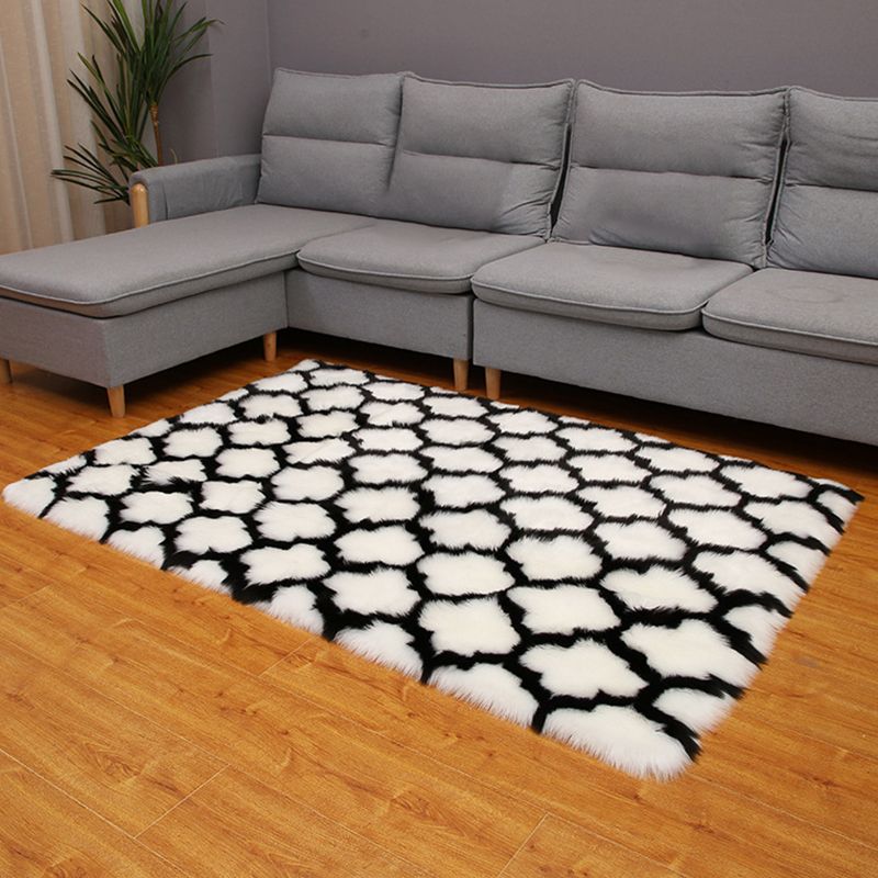 Tappeto da soggiorno scandinavo Multi-color area stampato area tappeto soffice tappeto interno resistente alle macchie