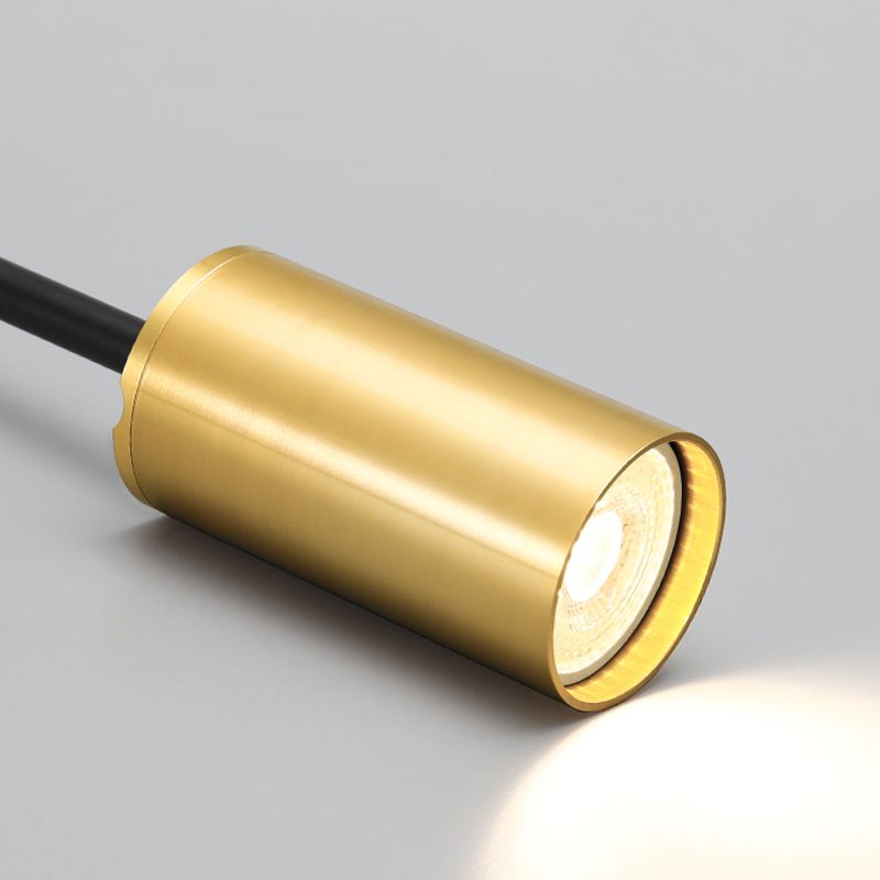 Linear Cylinder Lighting Fixtures Contemporary Metal Island Pendants for Kitchen