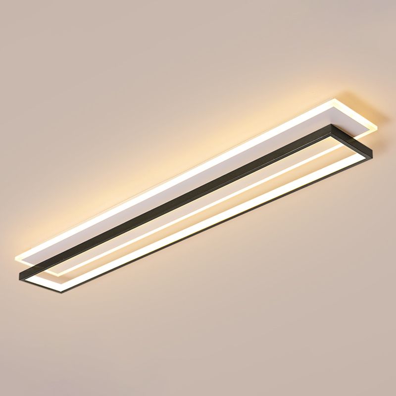 Metal Square Shape Wall Mount Lighting Modern Style 2-Lights Wall Mounted Light Fixture