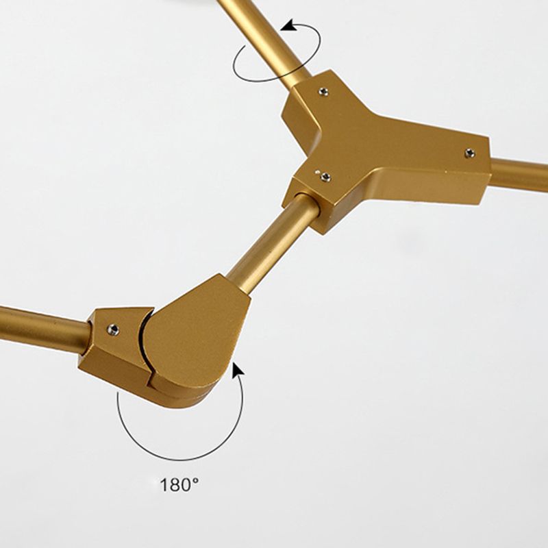 Global Branch Chandelier Modern Chandelier Lights Metal 3 Light Chandelier Lamp