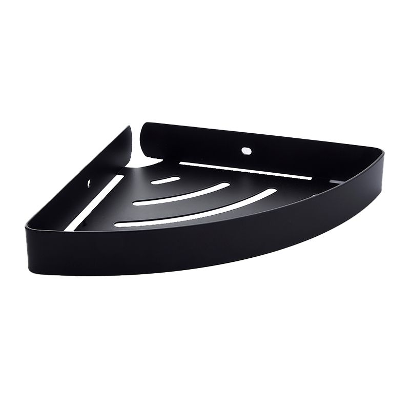 Silver/Black Bathroom Accessory Set Modern 1/2/3 - Piece Bath Shelf