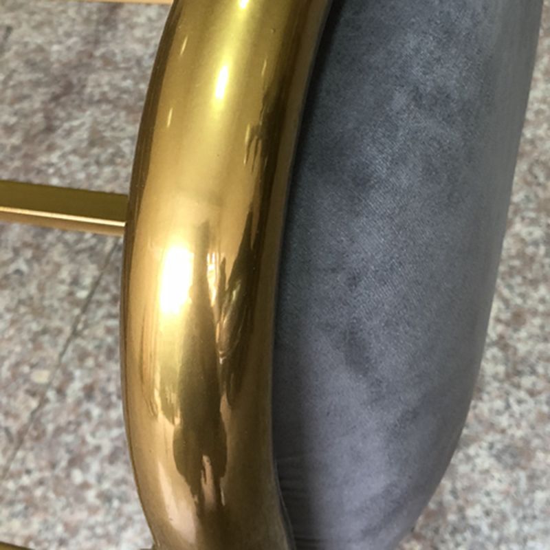 Metal Upholstered Bed with Camelback Headboard Low Profile Bed