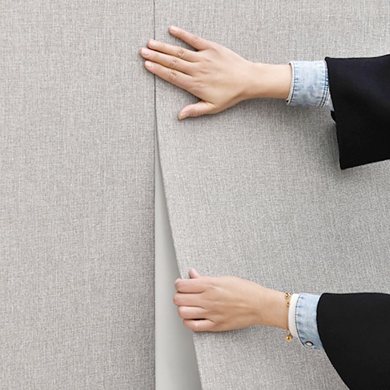 Modern Backsplash Panels Waterproof Solid Color Peel and Stick Wall Paneling