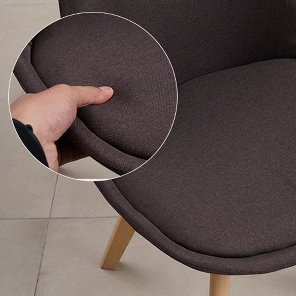 Wood Scandinave Brasserie Plaide 17 '' Wide Parsons Chaies Dining