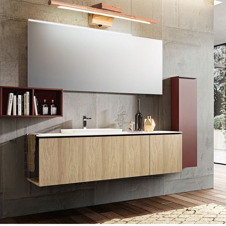 Wooden LED Wall Mounted Lighting Simplicity Vanity Wall Light Fixtures for Bathroom