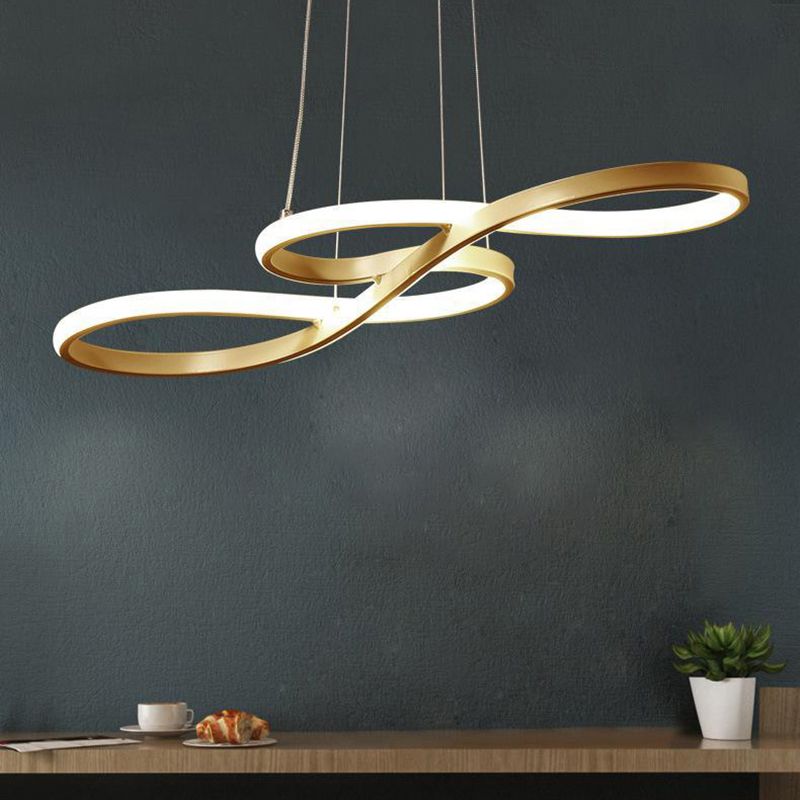 Contemporary Musical Note Chandelier Light Metal Suspension Light for Restaurant