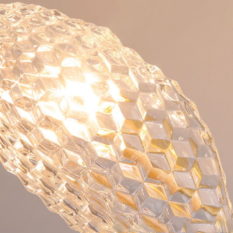 Lampada a parete ombra smussata Modern Crystal 1 Light Brass Wall Sconce Light per il corridoio