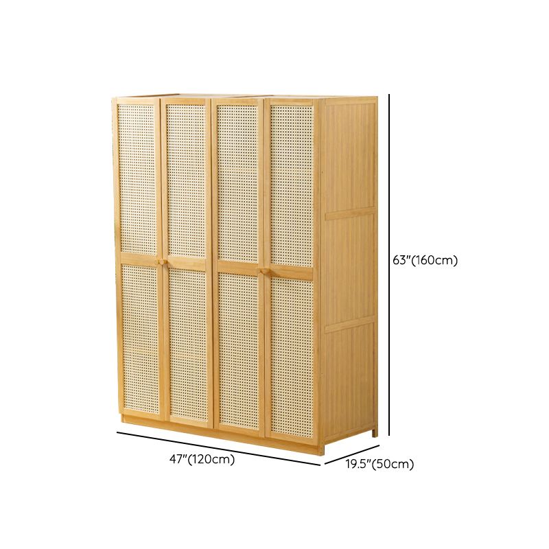 Modern Style Wardrobe Cabinet Wooden Wardrobe Armoire with Shelves