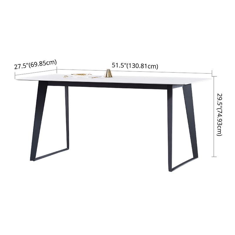 Modern Sintered Stone Dining Set White Multi Purpose Dining Table Furniture for Dining Room