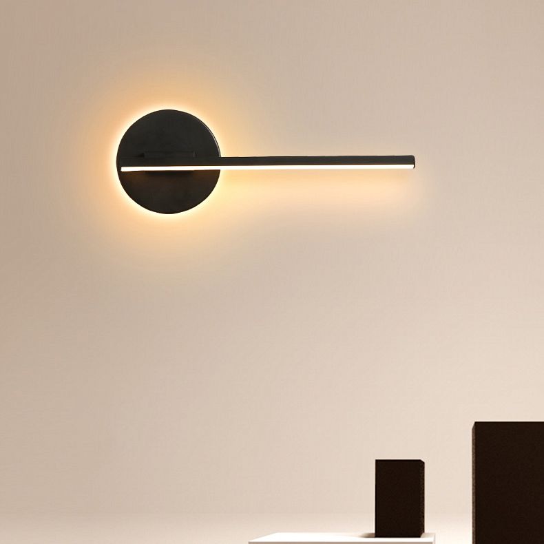 Modern Minimalist Minimalist Lampone lineare a parete Lampada Idee per illuminazione da parete in gel di silice per soggiorno