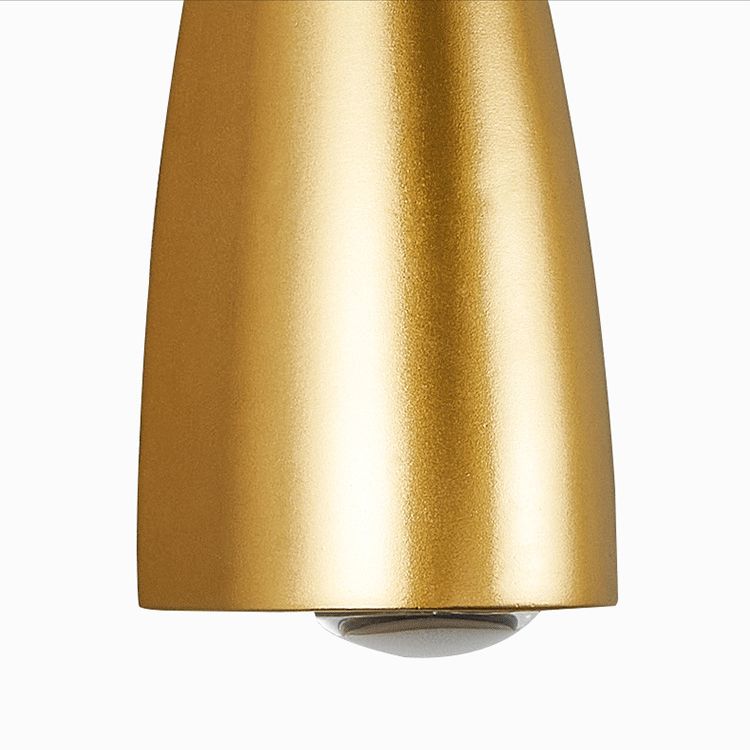 Geometrischer Schatten 2-Lights Wandleuchten moderner Metallmontageleuchte in Gold